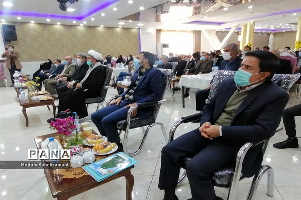 مراسم بزرگداشت خیر مدرسه ساز علی خانی در کاشمر