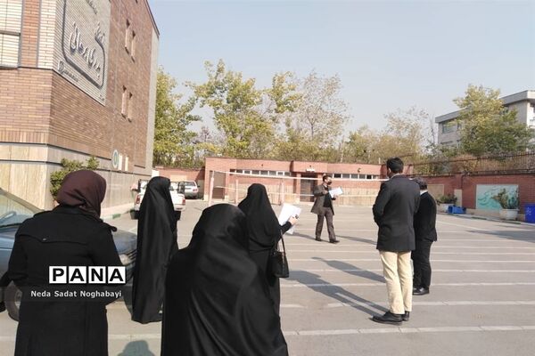 جلسه هماهنگی پایلوت کشوری مانور زلزله در دبیرستان بدری برهانی  منطقه ۸ تهران