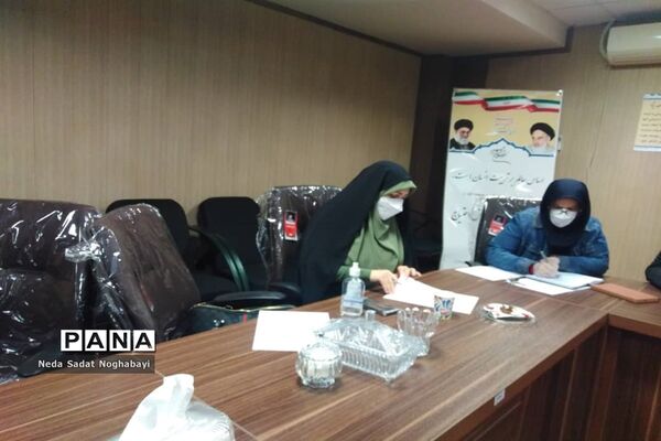 جلسه هماهنگی پایلوت کشوری مانور زلزله در دبیرستان بدری برهانی  منطقه ۸ تهران