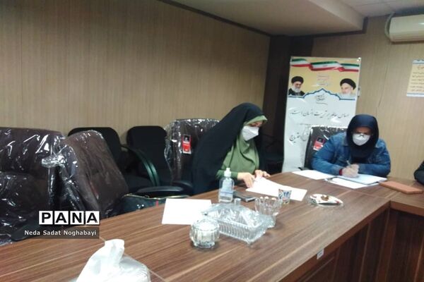 جلسه هماهنگی پایلوت کشوری مانور زلزله در دبیرستان بدری برهانی  منطقه ۸ تهران
