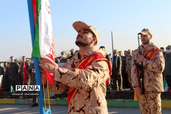 برگزاری صبحگاه مشترک و نمایش اقتدار بسیج در گلوگاه