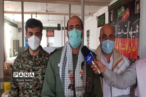 رزمایش نهضت کمک‌های مومنانه به مناسبت هفته بسیج در شهرستان خوسف