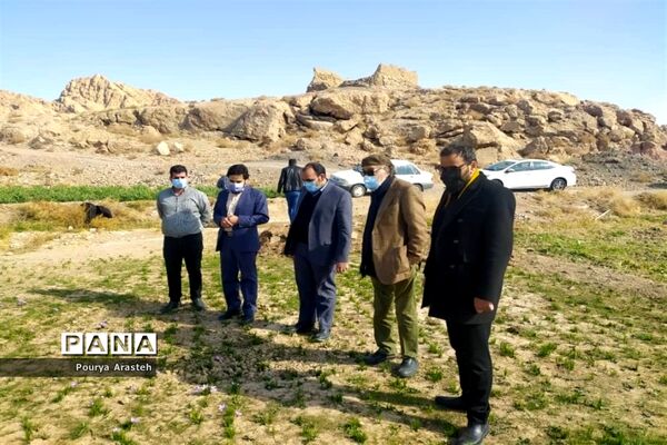 تقدیر از داریوش ارجمند هنرمند پیشکسوت سینما و تلویزیون در فرمانداری شهرستان خوسف