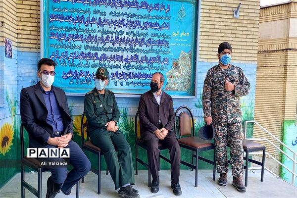 برگزاری مراسم هفته بسیج در دبیرستان فجر منطقه ۱۴
