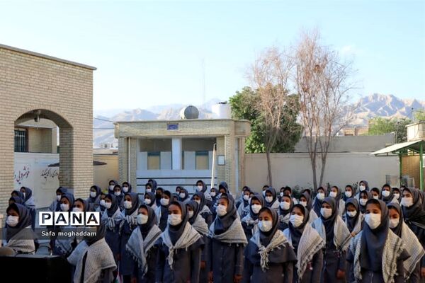 بزرگداشت هفته بسیج در دبیرستان قاضی گله دار