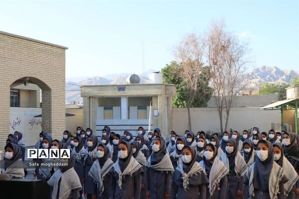 بزرگداشت هفته بسیج در دبیرستان قاضی گله دار