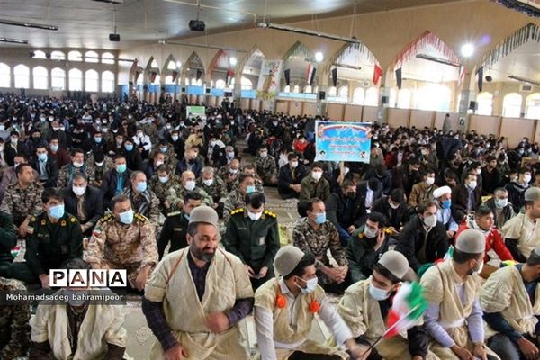 تجمع بزرگ بسیجیان کهگیلویه و بویراحمد همزمان با سراسر کشور