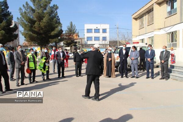 برگزاری مانور زلزله در مدارس بجنورد