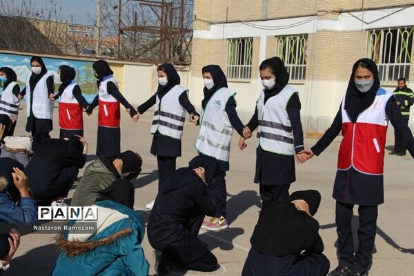 برگزاری مانور زلزله در مدارس بجنورد