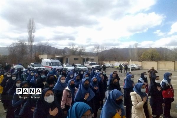 مانور سراسری زلزله در شهرستان گلپایگان