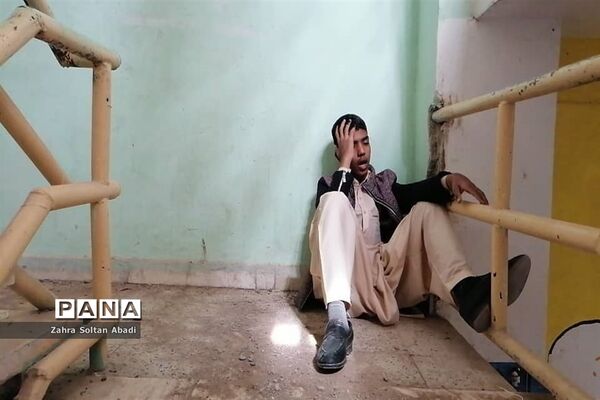 مانور سراسری زلزله در هنرستان خاتم الانبیا ایرانشهر