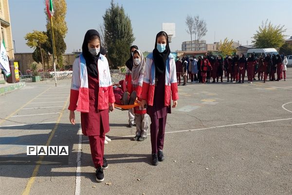 بیست و سومین مانور سراسری زلزله در بهارستان دو