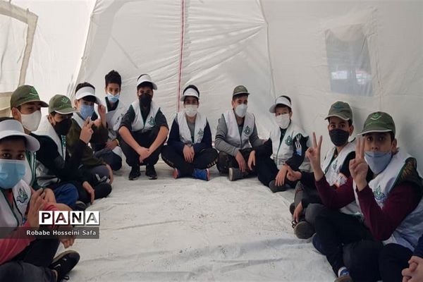 بیست و سومین مانور سراسری زلزله در دبستان جهاد منطقه ۱۷