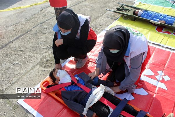 بیست و سومین مانور زلزله و ایمنی مدارس در گلوگاه