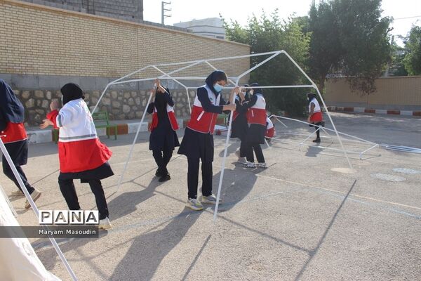 مانور سراسری زلزله و ایمنی در مدارس بوشهر