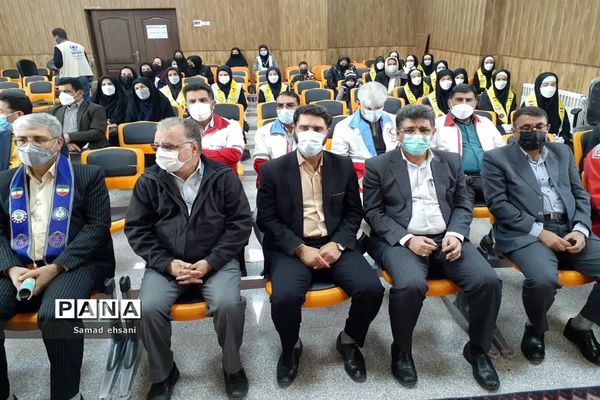 مانور سراسری زلزله در مدرسه دخترانه مصلی نژاد شهر یاسوج