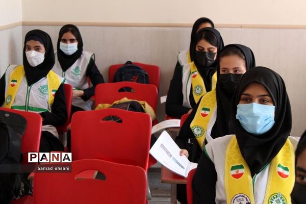 مانور سراسری زلزله در مدرسه دخترانه مصلی نژاد شهر یاسوج