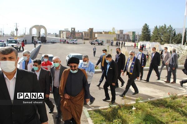 مانور سراسری زلزله در مدرسه دخترانه مصلی نژاد شهر یاسوج