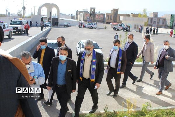 مانور سراسری زلزله در مدرسه دخترانه مصلی نژاد شهر یاسوج