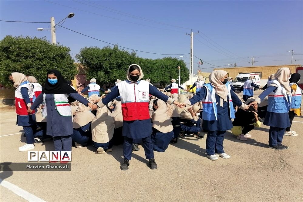 بیست و سومین مانور سراسری زلزله و ایمنی در شهرستان هندیجان