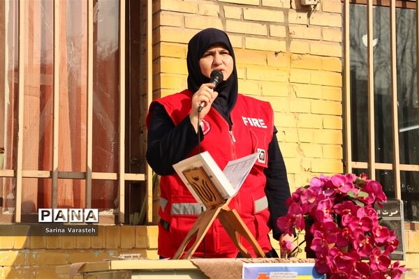 مانور سراسری زلزله در دبیرستان جانبازان منطقه ۱۴