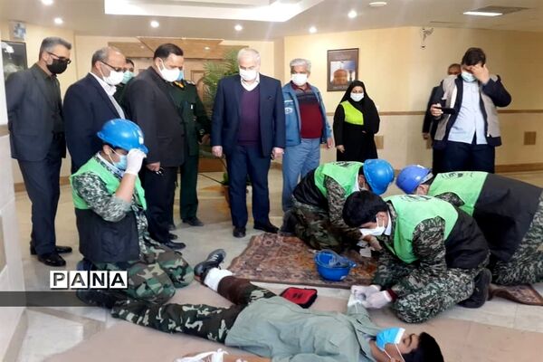 مانور سراسری زلزله و ایمنی در مدارس ناحیه۶ مشهد