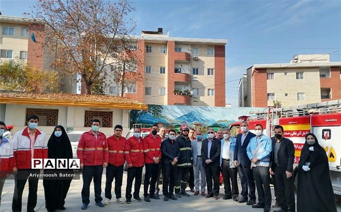 بیست و سومین مانور سراسری زلزله و ایمنی مدرسه در استان گلستان