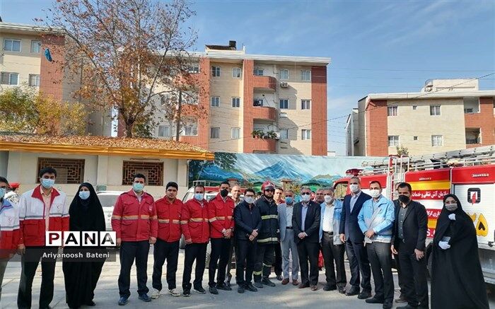 بیست و سومین مانور سراسری زلزله و ایمنی مدرسه در استان گلستان