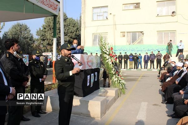 مراسم تشییع شهید راه نظم و امنیت در شهرستان اسللمشهر