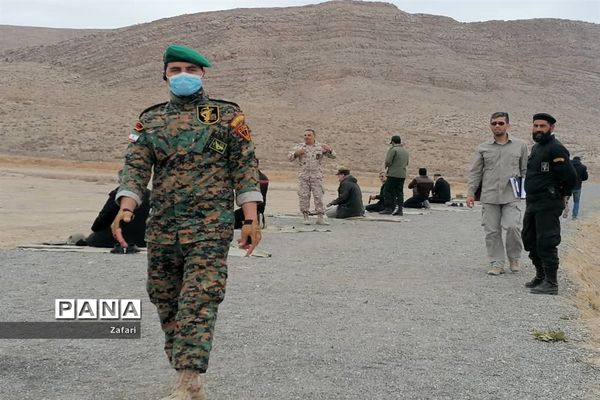 تمرین تیراندازی در میدان تیر شیروان