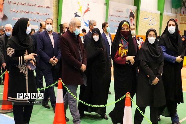 اعزام کاروان تجهیزات ورزشی و بهداشتی و افتتاح سالن کشتی دهکده ورزش دانش‌آموزی
