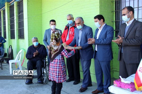 مراسم روز جهانی معلولان در روستای لمراسک گلوگاه