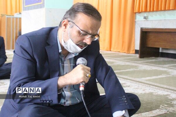 مراسم  پر فیض زیارت عاشورا در اداره‌کل آموزش و پرورش استان بوشهر