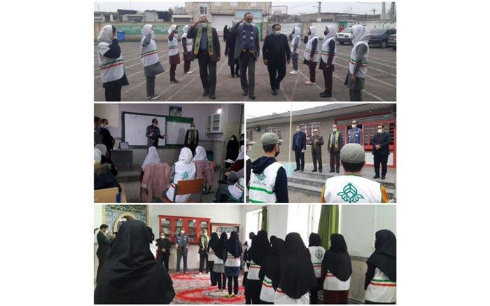 بازدید مدیر سازمان دانش‌آموزی اردبیل از مدارس تمام تشکیلاتی پارس آباد