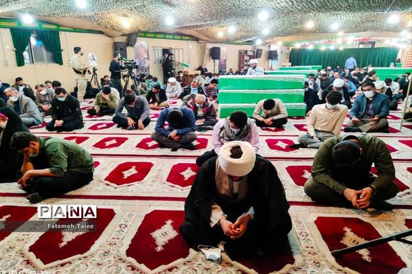 آیین وداع با شهدا در معراج شهدای اهواز