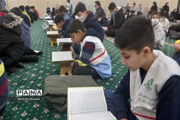 محفل انس با قرآن، دانش‌آموزی دبستان فضیلت، شهرستان کاشمر