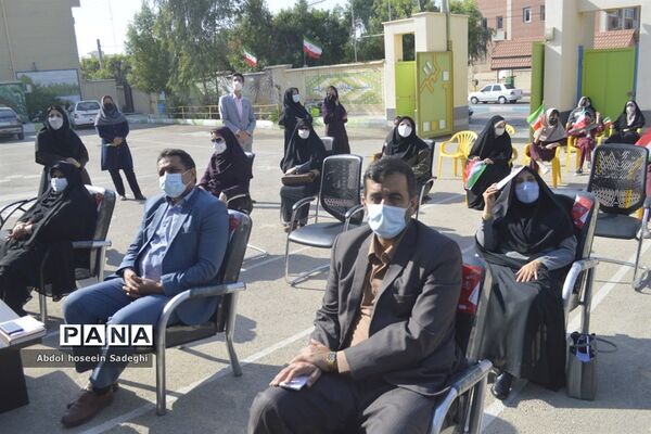 مراسم هفته پژوهش در دبیرستان شاهد شهیده سهام خیام بوشهر