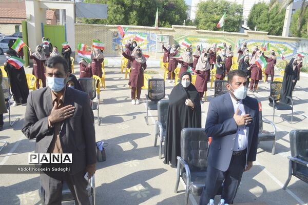 مراسم هفته پژوهش در دبیرستان شاهد شهیده سهام خیام بوشهر