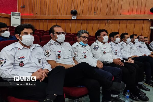 آیین تجلیل از مدافعان سلامت در شهرستان امیدیه