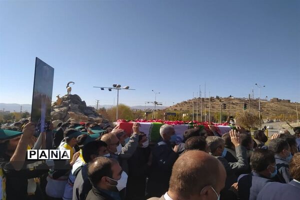 مراسم  وداع فرهنگیان با پیکر معاون فقید نهضت سواد‌آموزی کهگیلویه و بویراحمد