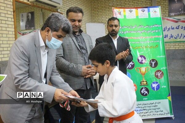 سومین دوره المپیاد استعدادهای برتر ورزشی در رشته جودو  دانش‌آموزان استان بوشهر