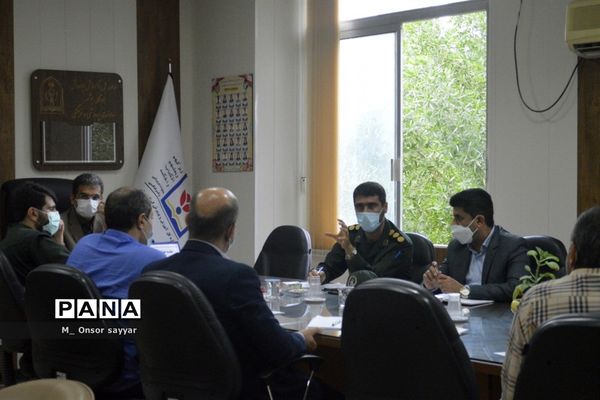 جلسه برنامه‌ریزی درس آمادگی دفاعی آموزش و پرورش استان بوشهر