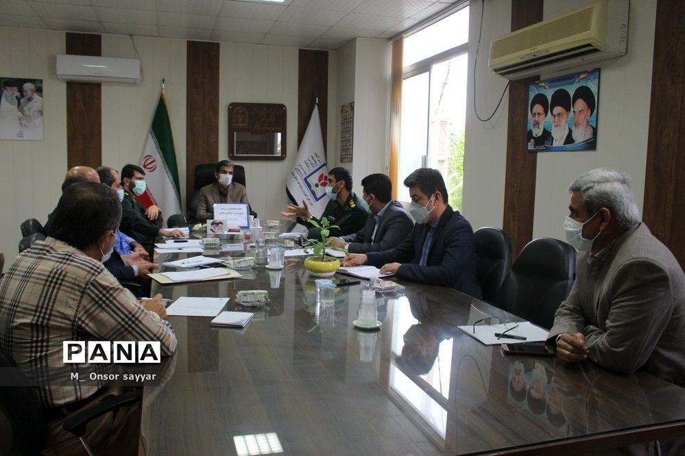 جلسه برنامه‌ریزی درس آمادگی دفاعی آموزش و پرورش استان بوشهر