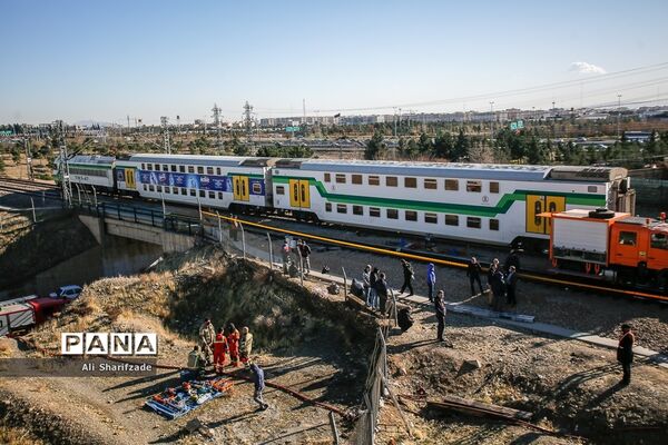 حادثه برخورد دو دستگاه قطار مترو کرج - تهران