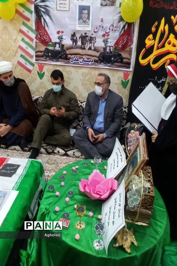 طرح لاله‌های روشن یادواره شهدای شادگان در منزل شهیدان والامقام