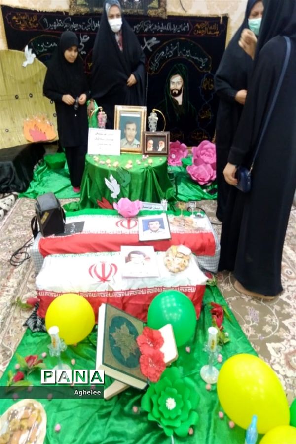 طرح لاله‌های روشن یادواره شهدای شادگان در منزل شهیدان والامقام