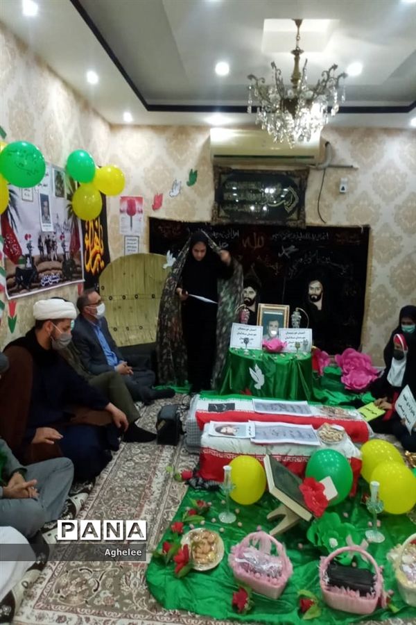 طرح لاله‌های روشن یادواره شهدای شادگان در منزل شهیدان والامقام