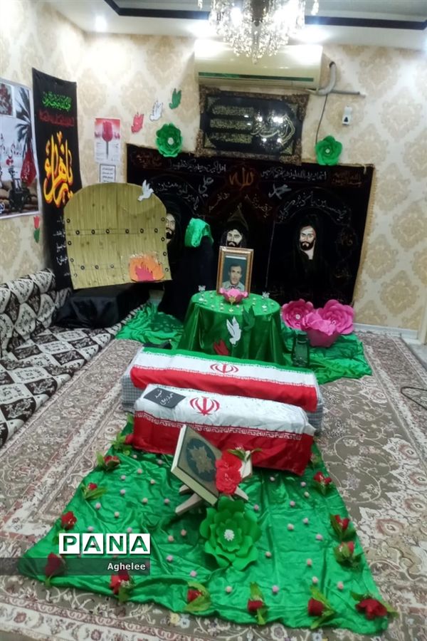 طرح لاله‌های روشن یادواره شهدای شادگان در منزل شهیدان والامقام