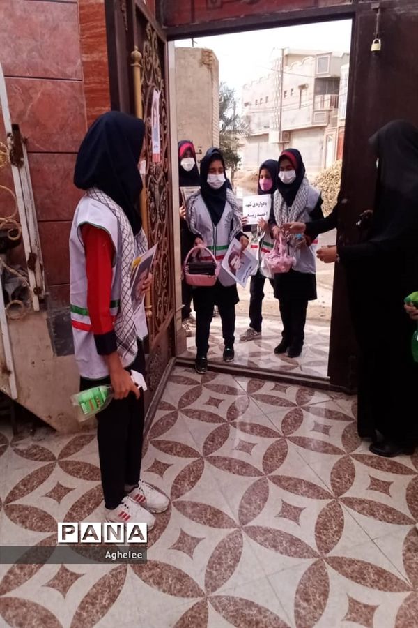 طرح لاله‌های روشن یادواره شهدای شادگان در منزل شهیدان والامقام