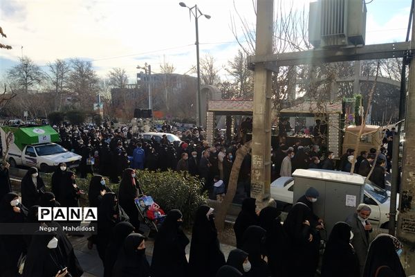 مراسم تشییع شهید عبدالله پولادوند